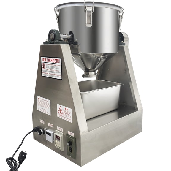 20L Electric Powder Mixer Stainless Steel Lab Dry Powder Mixer with Speed Adjustment and Timer
