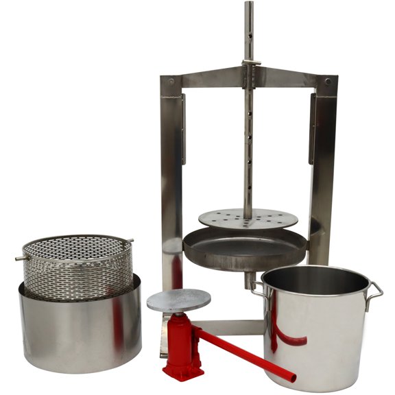 20L Fruit Press Crusher 304 Stainless Steel Manual Orange Apple Commercial Household