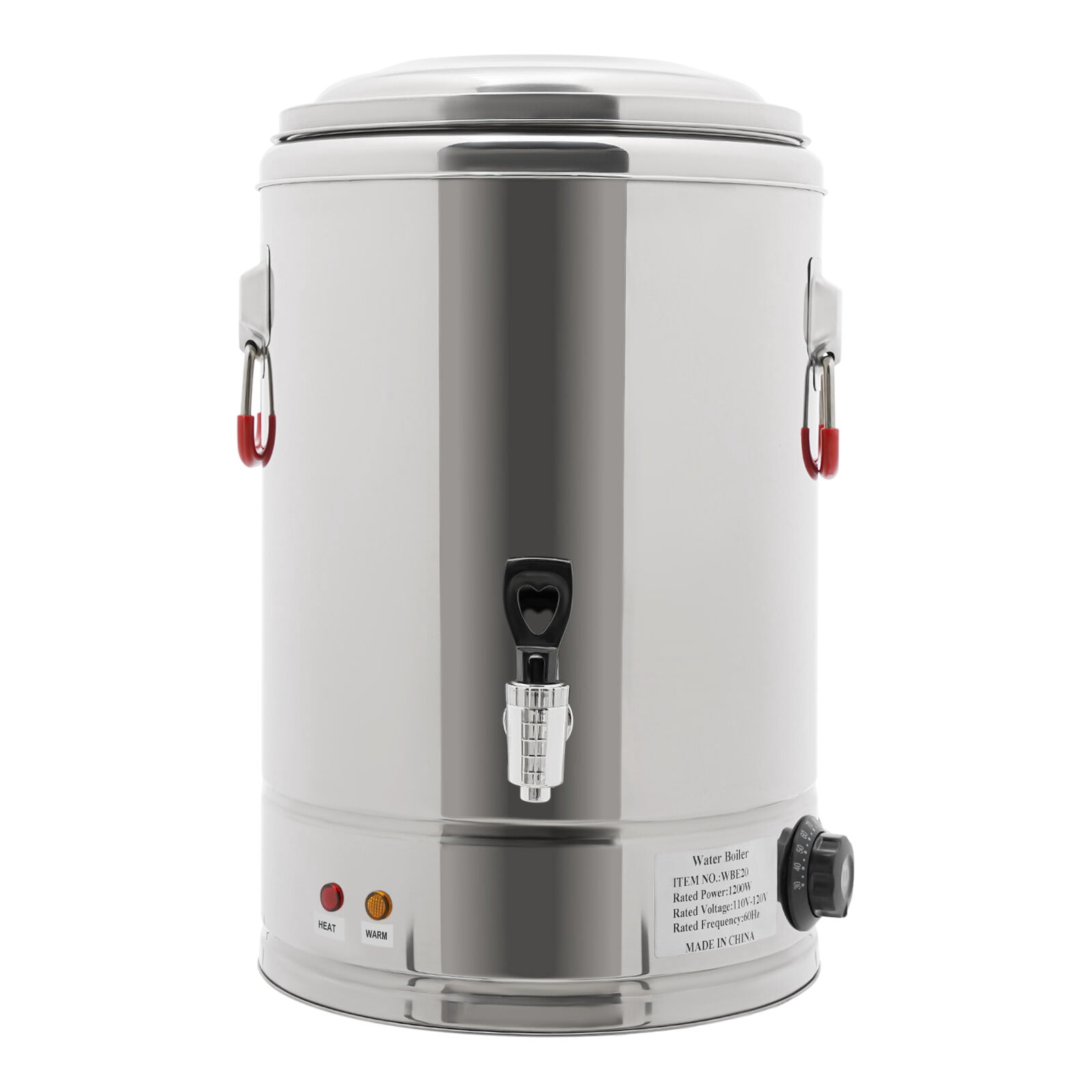 20L Hot Water Dispenser, 110V Electric Water Cooler with Spigot, 1200W Stainless Steel Beverage Dispenser for Office