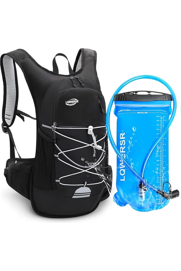 20L Hydration Backpack with 2L Water Bladder Lightweight Hiking Backpack for Women Men, Adjustable Chest Straps Running Hydration Vest for Hiking, Cycling, Climbing