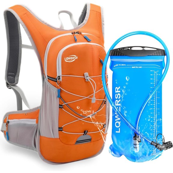 20L Hydration Backpack with 2L Water Bladder Lightweight Hiking Backpack for Women Men, Adjustable Chest Straps Running Hydration Vest for Hiking, Cycling, Climbing