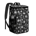 thumbnail image 1 of 20L Insulated Cooler Backpack with Marijuana Leaf Design - Leakproof Soft Cooler Bag for Camping, Beach & Picnics, Fits 26 Cans, Long-Lasting Insulation, 1 of 6