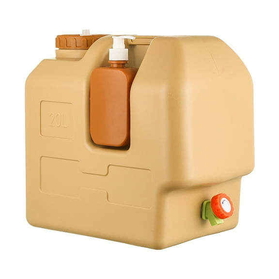 20L Outdoor Nontoxic Water Container Bucket Storage Solution For Camping Emergencies And Hiking With Easy Flows Control