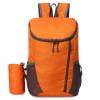 20L Portable Foldable Travel Backpack With Bottle Holder For Men Women Sport Supplies (Orange)