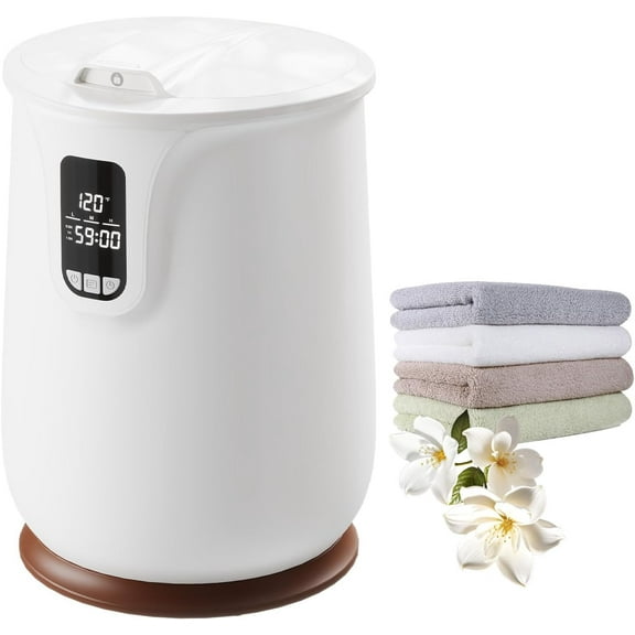 20L Tower Warmer, Large Towel Warmer Bucket with LED Display, Heated Tower Warmer with Heating Mode 30/60/90 Min and Delay Time 0.5-24H Adjustable for Bathroom, Spa