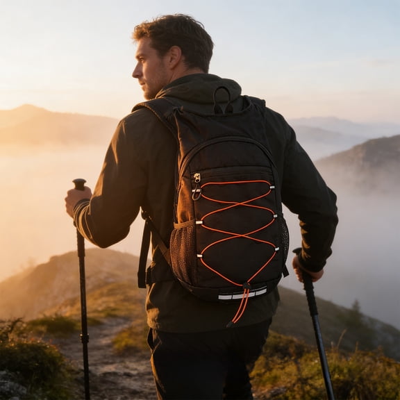 20L Waterproof Cycling Backpack - High-Density Nylon, Lightweight & Ergonomic Design, Multi-Color Options, for Hiking/Camping/Travel (23x12x41cm, 300g)