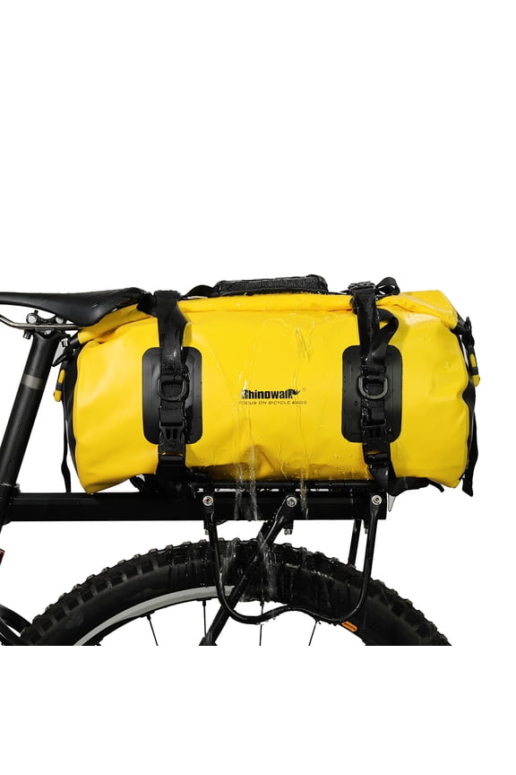 20L Waterproof Duffel Bag Multifunctional Cycling Bicycle Rear Seat Trunk Bag Bike Rack Pannier Bag Outdoor Camping Boating Kayaking Traveling Beach