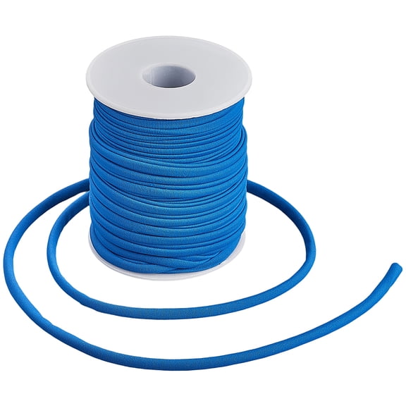 20M/21.8 Yards Nylon Elastic Cord 5mm Beading Stretch String Soft Spandex Fabric Rope Chinese Knotting Cord Braid Threads DIY