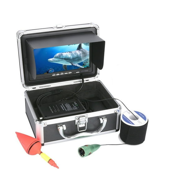 20M/30M/50M 1000tvl Underwater Fishing Video Camera Kit 6 PCS LED Lights With7" Inch Color Monitor ,Cool Gifts for Fishing