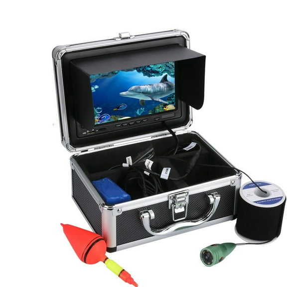 20M/30M/50M 7'' Color Digital LCD 1000TVL Fish Finder HD DVR Recorder Waterproof Fishing Video Underwater Fishing Camera ,Cool Gifts for Fishing