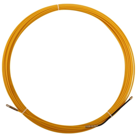20M 3Mm Guide Device Fiberglass Electric Cable Push Pullers Duct Snake Rodder Fish Tape Wire,1 x Cable Puller,Yellow