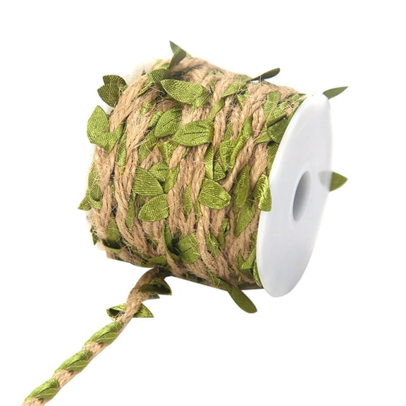 20M Artificial Vine Rope Green Fake Plant Leaf Cord String for Wedding Decor