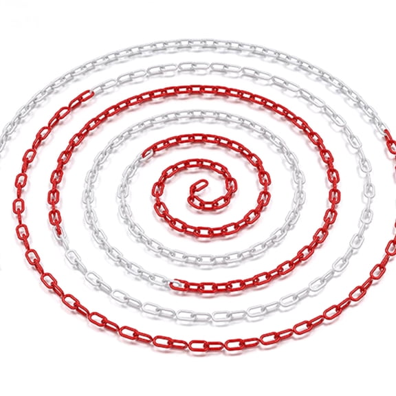 20M Caution Chain For Road Marker Connection Flexible Barrier Safety Chain Safety Link Crowds Control Barriers