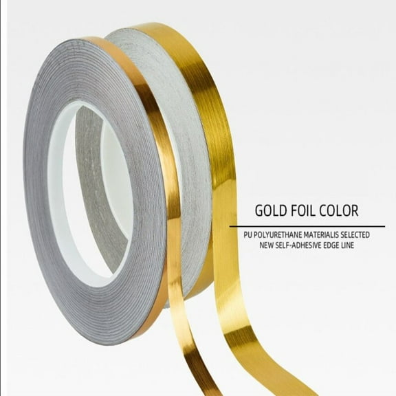 20M Edge Decal Self-Adhesive Waterproof Wall Floor Sealing Strip Tile Beauty Seam Sticker GOLD 1.5CMX20M