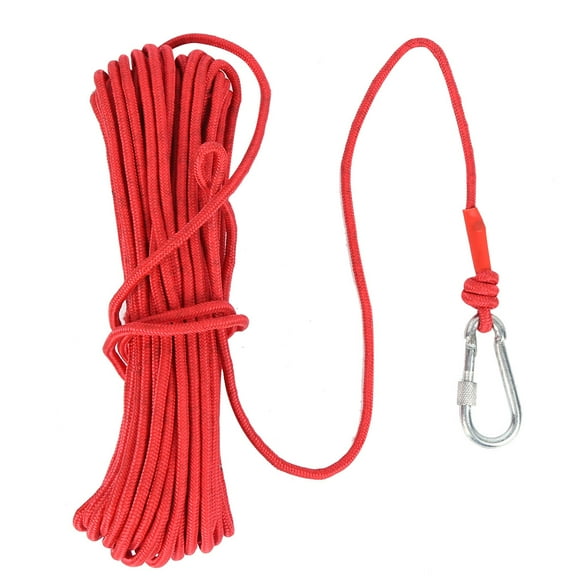 20M Fishing Strong Pull Force Treasure Hunting Salvage Rope with Carabiner