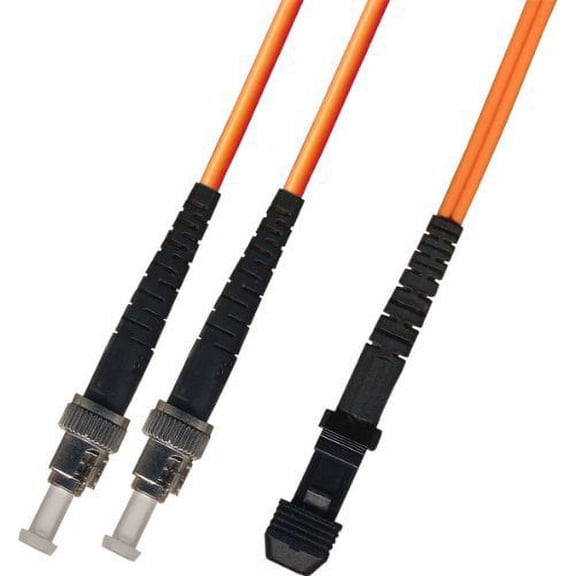 20M Multimode Duplex Fiber Optic Cable (50/125) - ST to MTRJ