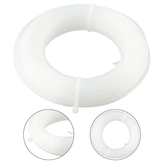 20M Nylon Trimmer Line 1.6mm 2.0mm Replacement Cord for Garden Lawn Grass String Trimmer Mower White 1.6mm Fangkenuo
