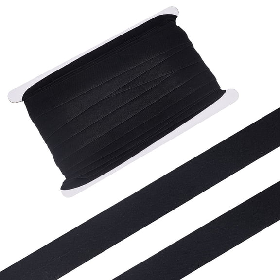 20M Polyamide Fibre Ribbon for Sewing Craft Black 1 inch(26mm)
