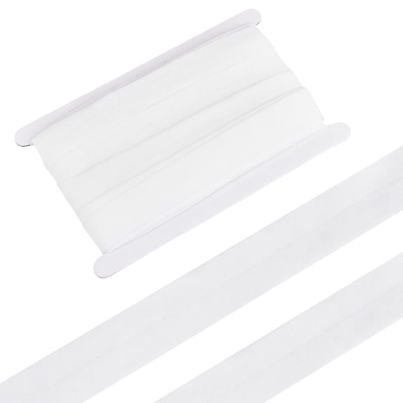 20M Polyamide Fibre Ribbon for Sewing Craft White 1 inch(26mm) for DIY