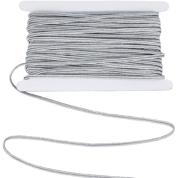 20M Polyester Cords Silver 4mm