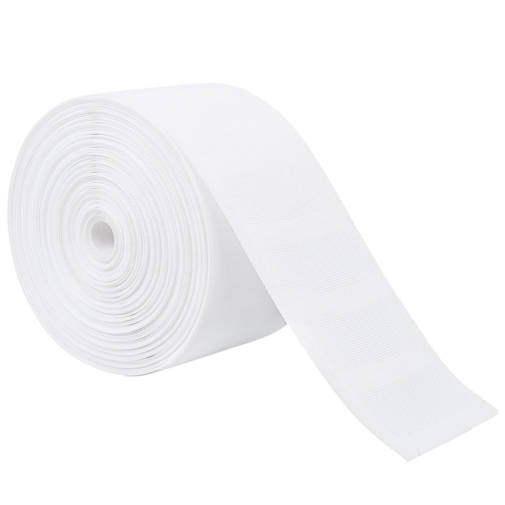 20M Polyester Pleated Curtain Tape for Home Curtains Window DIY Sewing White 73x0.5mm for making