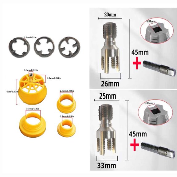 20MM/25MM PVC Pipe Threader Kit Water and internal and external tapping tool