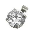 thumbnail image 1 of 20MM CZ Solitaire Rhodium Bling Bling Pendant, 1 of 1