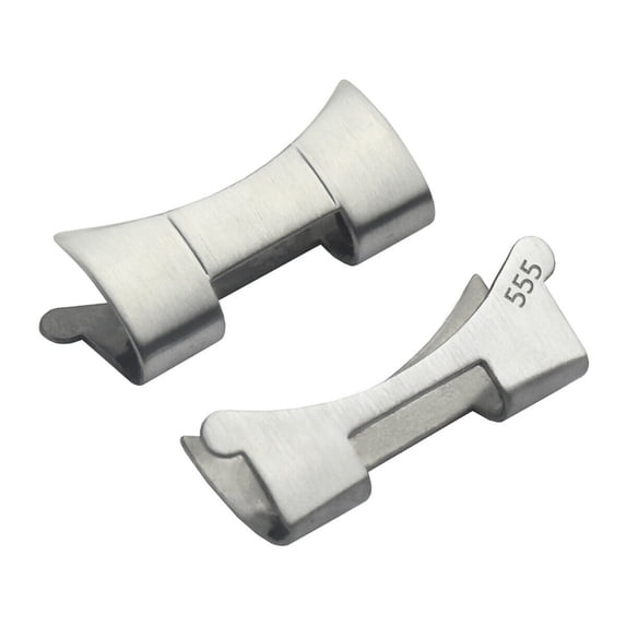 20MM END PIECE LINK FOR ROLEX MENS 555 OYSTER WATCH BAND SATIN FINISH S/STEEL