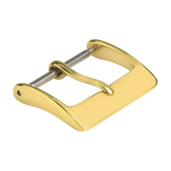 20MM GENUINE ITALIAN LEATHER WATCH BAND STRAP FOR ZENITH GOLD COLOR BUCKLE