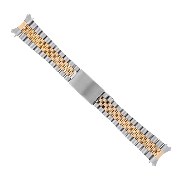 20MM JUBILEE WATCH BAND FOR ROLEX DATEJUST SUBMARINER GMT REAL GOLD 18K/SS ROSE