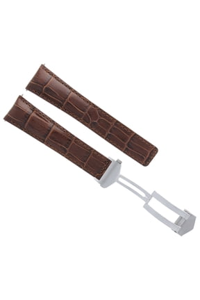 20MM LEATHER STRAP BAND FOR TAG HEUER CARRERA CHRONO D.BROWN + CLASP FC-5037-39