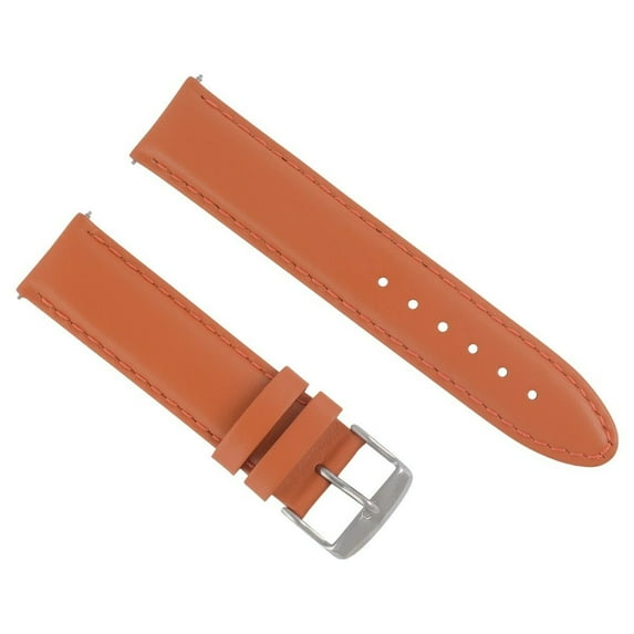 20MM LEATHER STRAP SMOOTH WATCH BAND FOR INVICTA RUSSIAN DIVER WATCH ORANGE