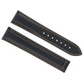 thumbnail image 1 of 20MM LEATHER STRAP WATCH BAND BUTTERFLY CLASP FOR OMEGA SEAMASTER BLACK ORANGE, 1 of 2