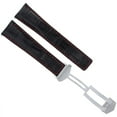 thumbnail image 1 of 20MM LEATHER STRAP WATCH BAND FOR TAG HEUER MONZA WR2110 WATCH + CLASP BLACK RED, 1 of 2
