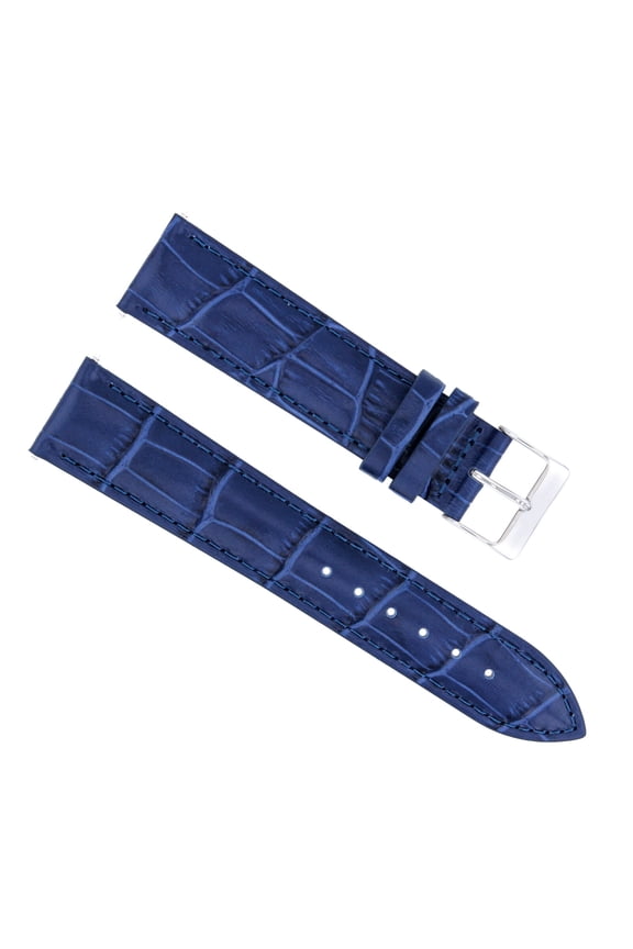 20MM LEATHER WATCH BAND STRAP FOR ROLEX DATEJUST SUBMARINER GMT DAYTONA BLUE
