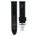 thumbnail image 1 of 20MM LEATHER WATCH STRAP BAND CLASP FOR 36MM ROLEX DATEJUST, DATE WATCH BLACK WS, 1 of 2