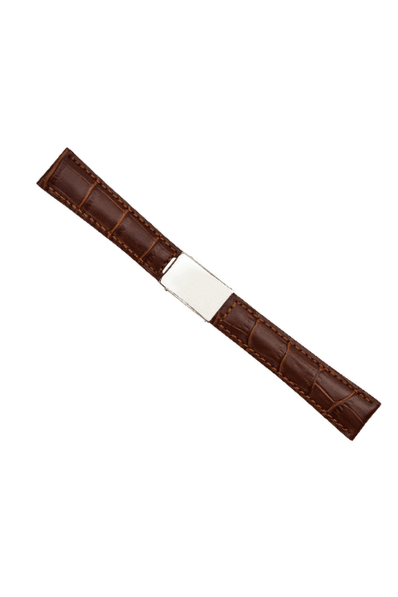 20MM LEATHER WATCH STRAP BAND FOR ROLEX DATEJUST CELLINI REGULAR CLASP BROWN