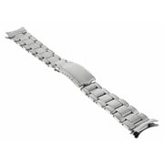 20MM MENS STAINLESS STEEL OYSTER WATCH BAND, Silver, Compatible With ROLEX DATEJUST, SUBMARINER, GMT
