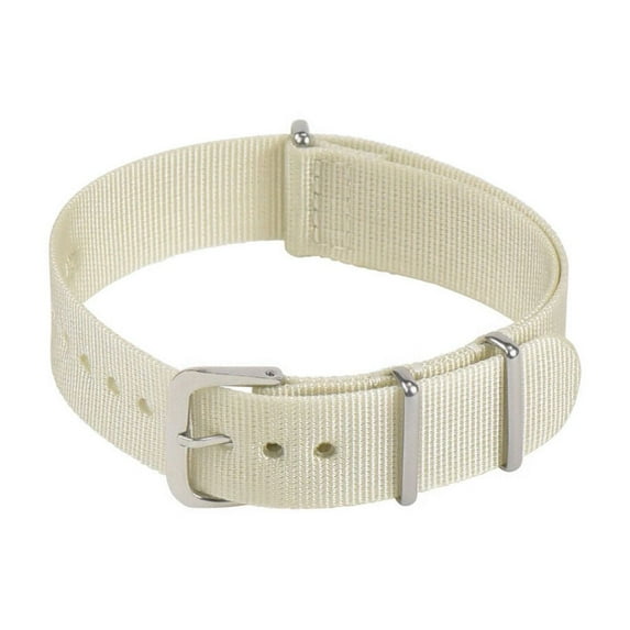 20MM NYLON WATCH BAND STRAP BEIGE