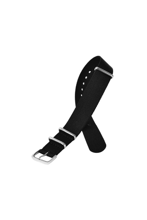 20MM NYLON WATCH BAND STRAP BLACK