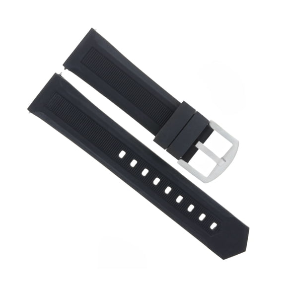 20MM RUBBER BAND STRAP FOR TAG HEUER AQUARACER 300 CAF101E WAY1110 WAY201A BLACK