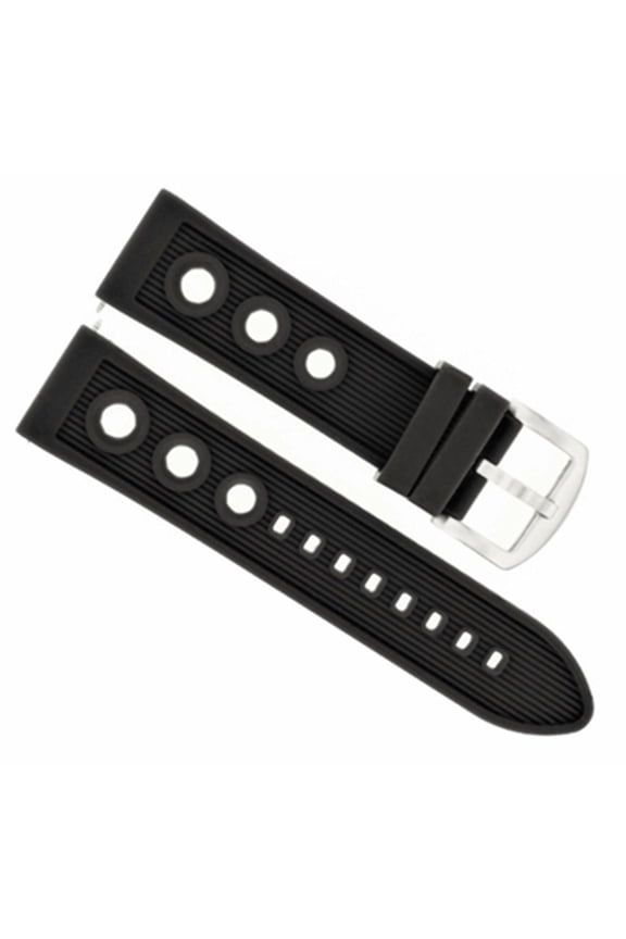 20MM RUBBER DIVER WATCH BAND STRAP FOR TISSOT PRS516 WATCH AUTOMATIC BLACK TOP Q