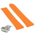 thumbnail image 1 of 20MM RUBBER STRAP BAND BUCKLE DEPLOYMENT CLASP FOR OMEGA SEAMASTER PLANET ORANGE, 1 of 2