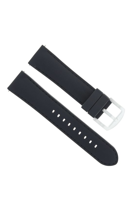 20MM RUBBER WATCH BAND STRAP FOR TUDOR PRINCE OYSTERDATE WATCH BLACK