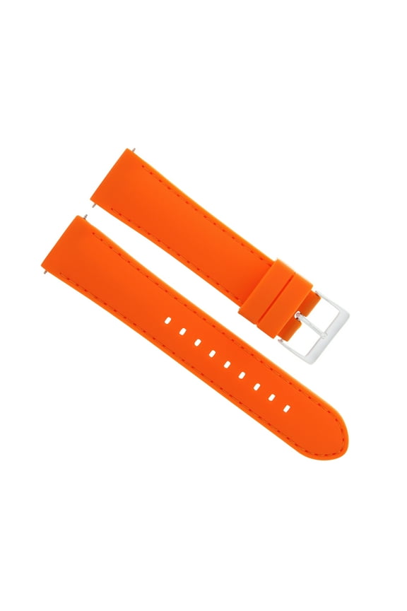 20MM SILICONE RUBBER WATCH BAND STRAP FOR 36MM ROLEX DATEJUST DATE GMT  ORANGE