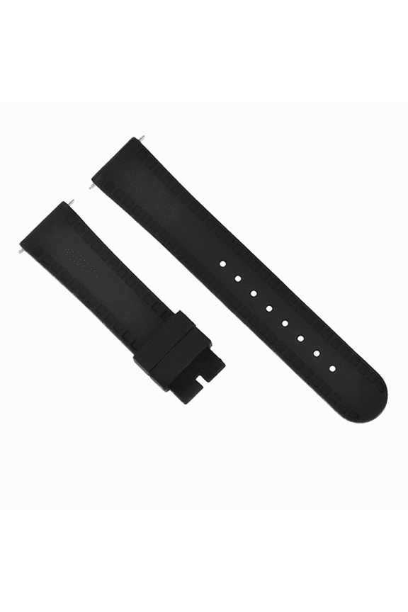 20MM SILICONE RUBBER WATCH BAND STRAP FOR TISSOT PRS516 PRC200 1853 RACING BLACK