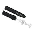 thumbnail image 1 of 20MM SMOOTH LEATHER BAND STRAP DEPLOYMENT BUCKLE CLASP FOR FRANCK MULLER BLACK, 1 of 2