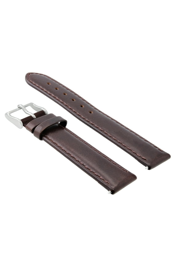 20MM SMOOTH LEATHER STRAP BAND FOR ROLEX DATEJUST 16013 16014 16234 DARK BROWN