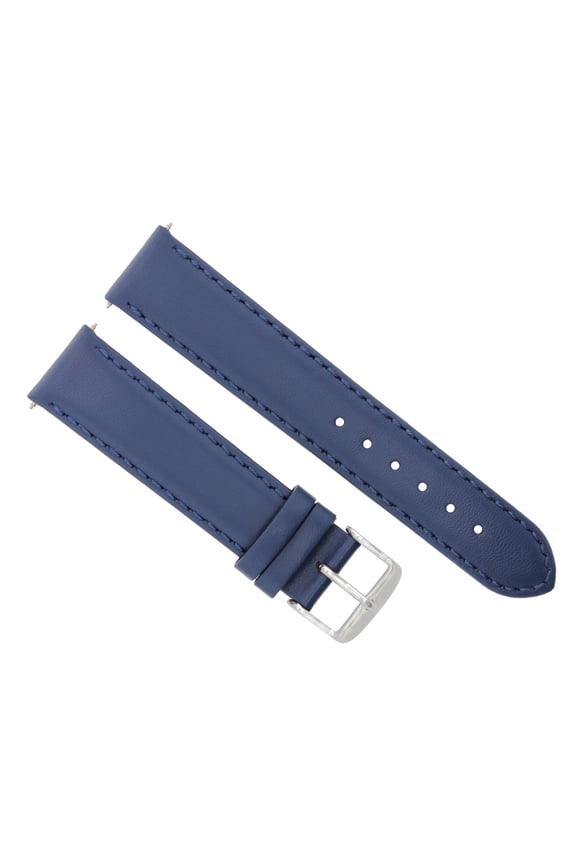 20MM SMOOTH LEATHER WATCH BAND STRAP FOR ROLEX DATEJUST 116300 116333 116334 BLU
