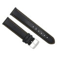 thumbnail image 1 of 20MM SMOOTH LEATHER WATCH STRAP BAND FOR BAUME MERCIER CAPELAND 65405 BLACK OS, 1 of 2